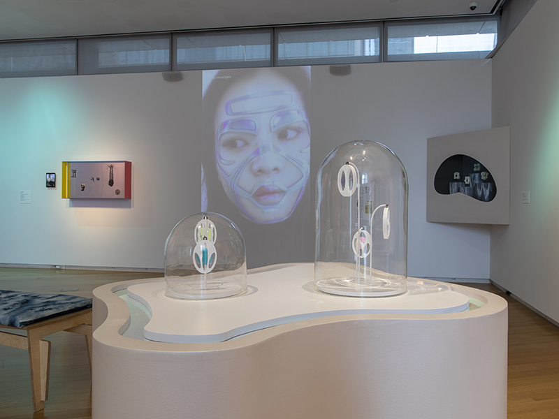 Exhibition view, Non-Stick Nostalgia: Y2K Retrofuturism in Contemporary Jewelry