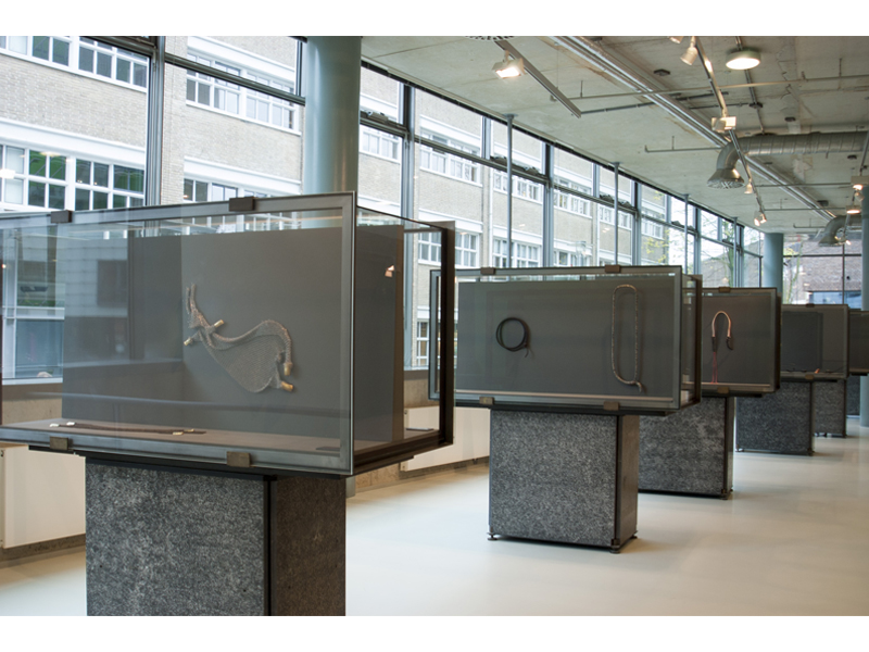 Exhibition view, Iron(y), Sophie Hanagarth, 2015, CODA Museum, Apeldoorn, the Netherlands, photo: Myriam Hoebink