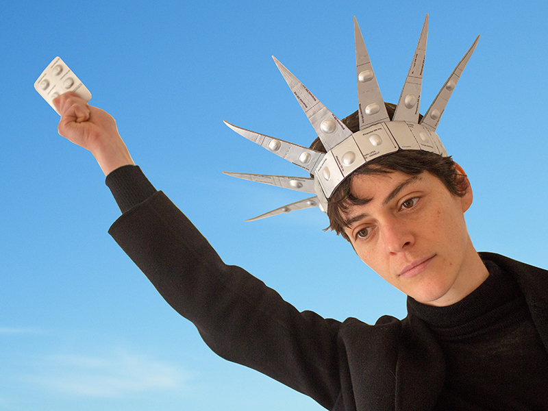 Women on Web campaign image, featuring Eva van Kempen’s Lady Liberty