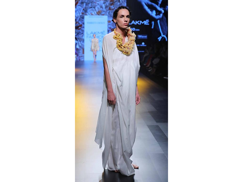 Smriti Dixit, Reincarnations, necklace, fabric, photo courtesy of the artist Smriti Dixit, Reincarnations