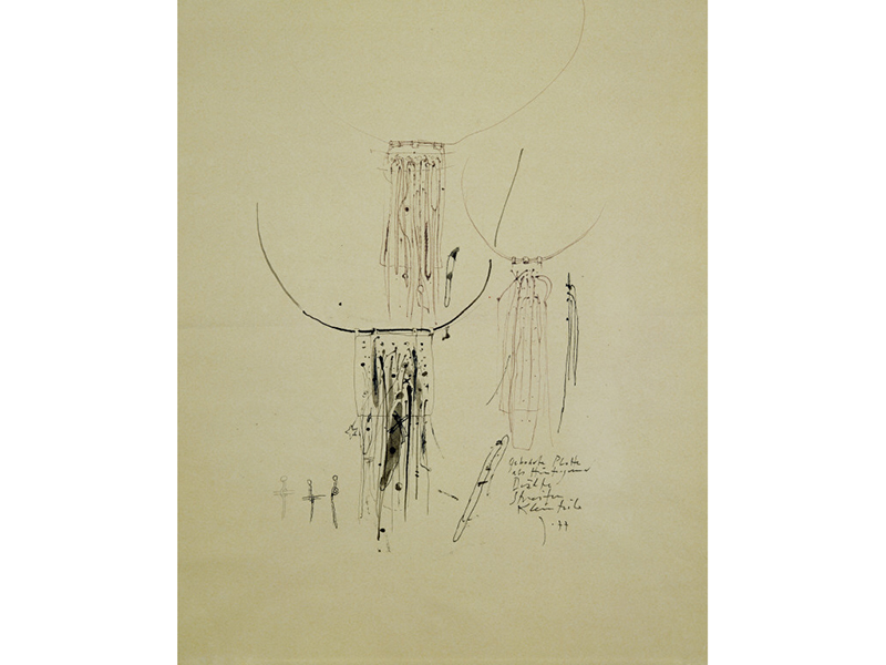 Hermann Jünger (Germany, 1928–2005), Drawing for Halsschmuck, c. 1980, graphite on paper, 36.8 x 29.8 cm, Museum of Arts and Design, gift of the artist, 2006, photo: Ed Watkins, courtesy the Museum of Arts and Design Hermann Jünger (Germany, 1928–2005)