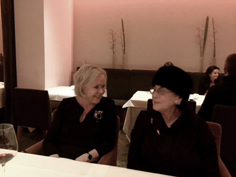 Meeting with Helen Drutt English and Inger Wästberg, Munich 2016, photo: Berndt Arell