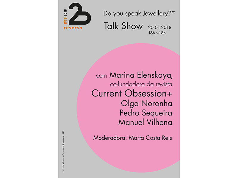 Graphic design for the 2018 talk Do You Speak Jewellery?