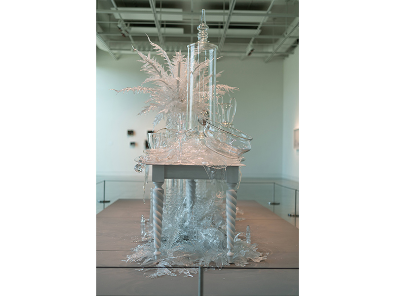Glass work by Beth Lipman at 108|Contemporary, 2019, photo: Rebekah Hogan