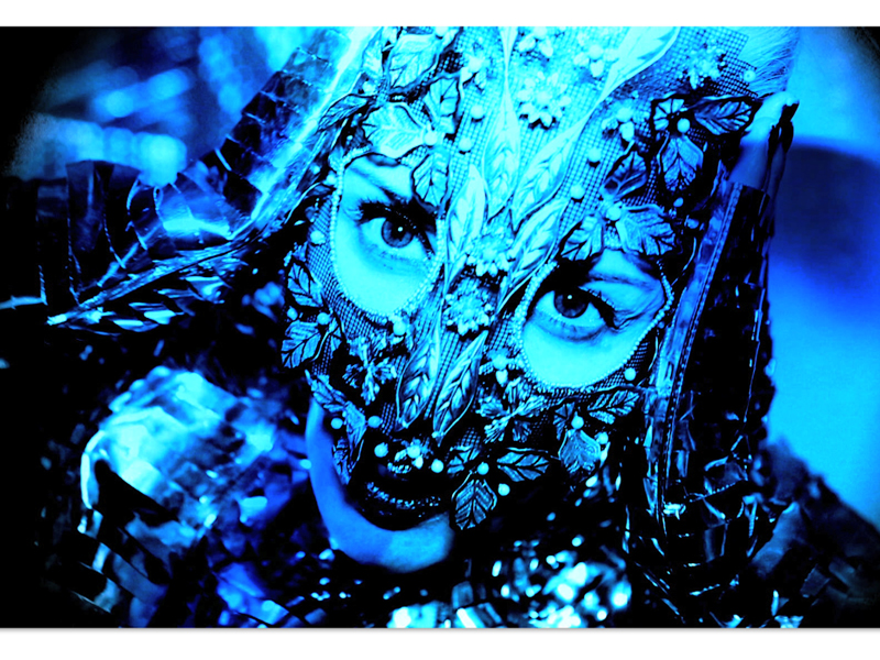 Still from Daphne Guinness’s video “Marionettes,” from the album Optimist in Black, directed by Fiona Garden