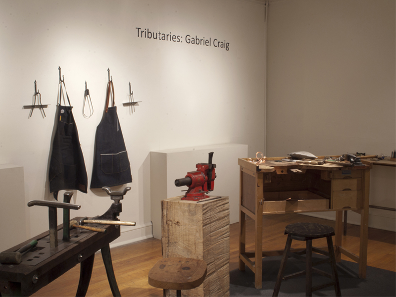 Gabriel Craig, Reforming the Collection, 2013, installation, National Ornamental Metal Museum, Memphis, Tennessee, photo: artist Gabriel Craig, Reforming the Collection, 2013, installation, National Ornamental Metal Museum, Memphis, Tennessee, photo: artist