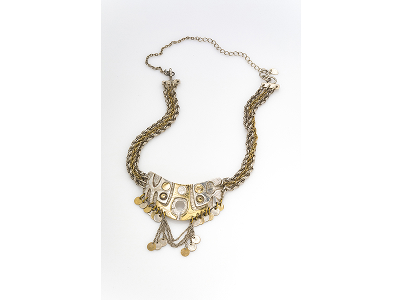 Mary Ann Scherr, Trach Cover Necklace, circa 1970s, from the Scherr Family Collection, photo: Jason Dowdle