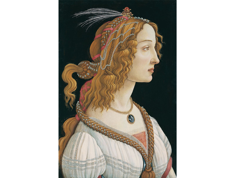 Sandro Botticelli, Idealized Portrait of a Lady, 1480