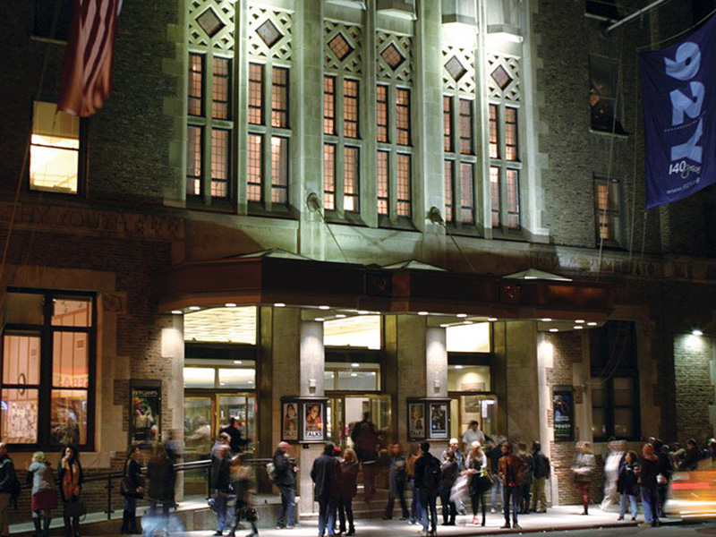 The 92Y’s building at night, photo courtesy the 92Y