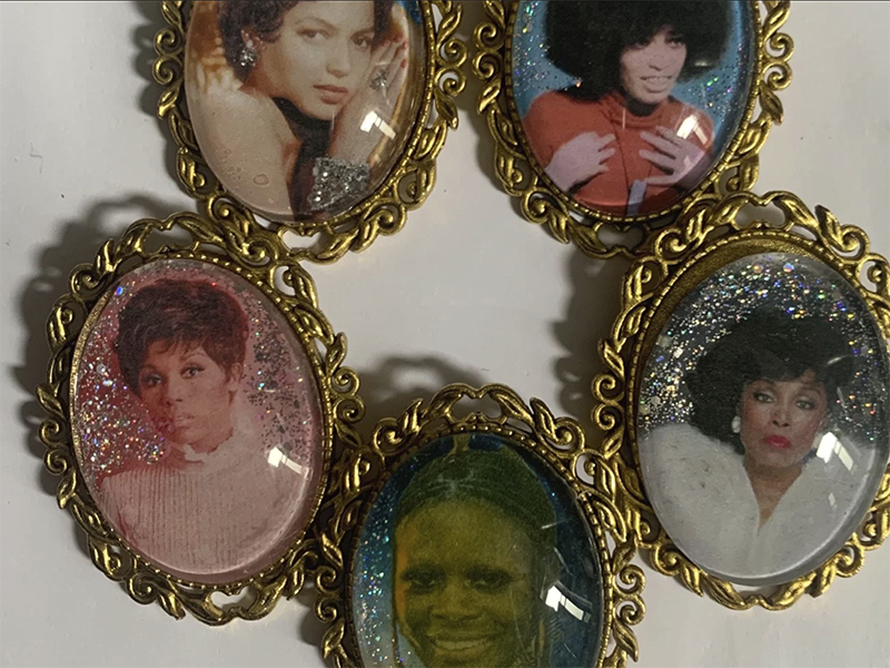 The Afro-Luminaries collection of pins by Ashaka Givens