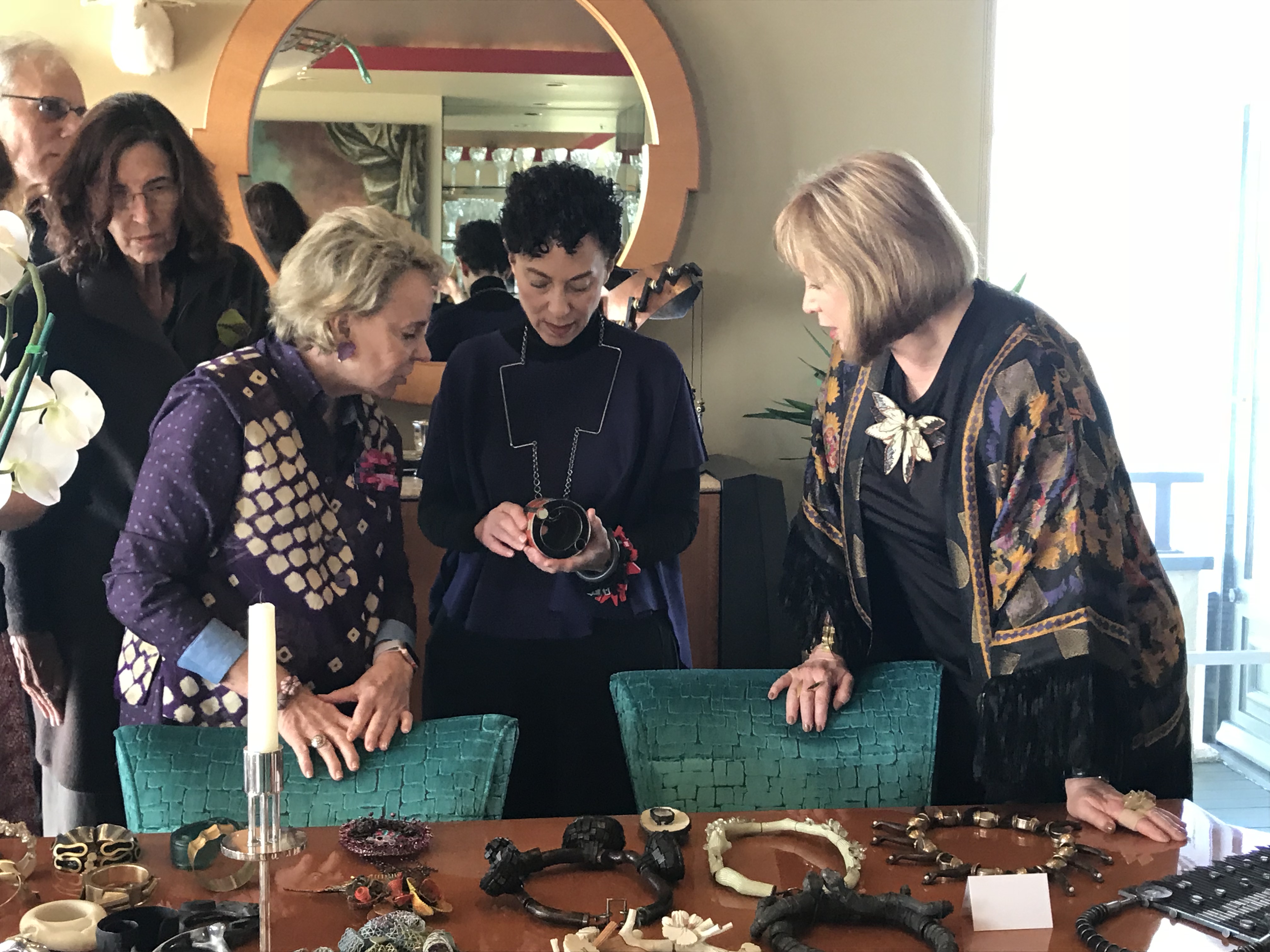 Susan Beech giving a tour of her home and jewelry collection, photo: Raïssa Bump