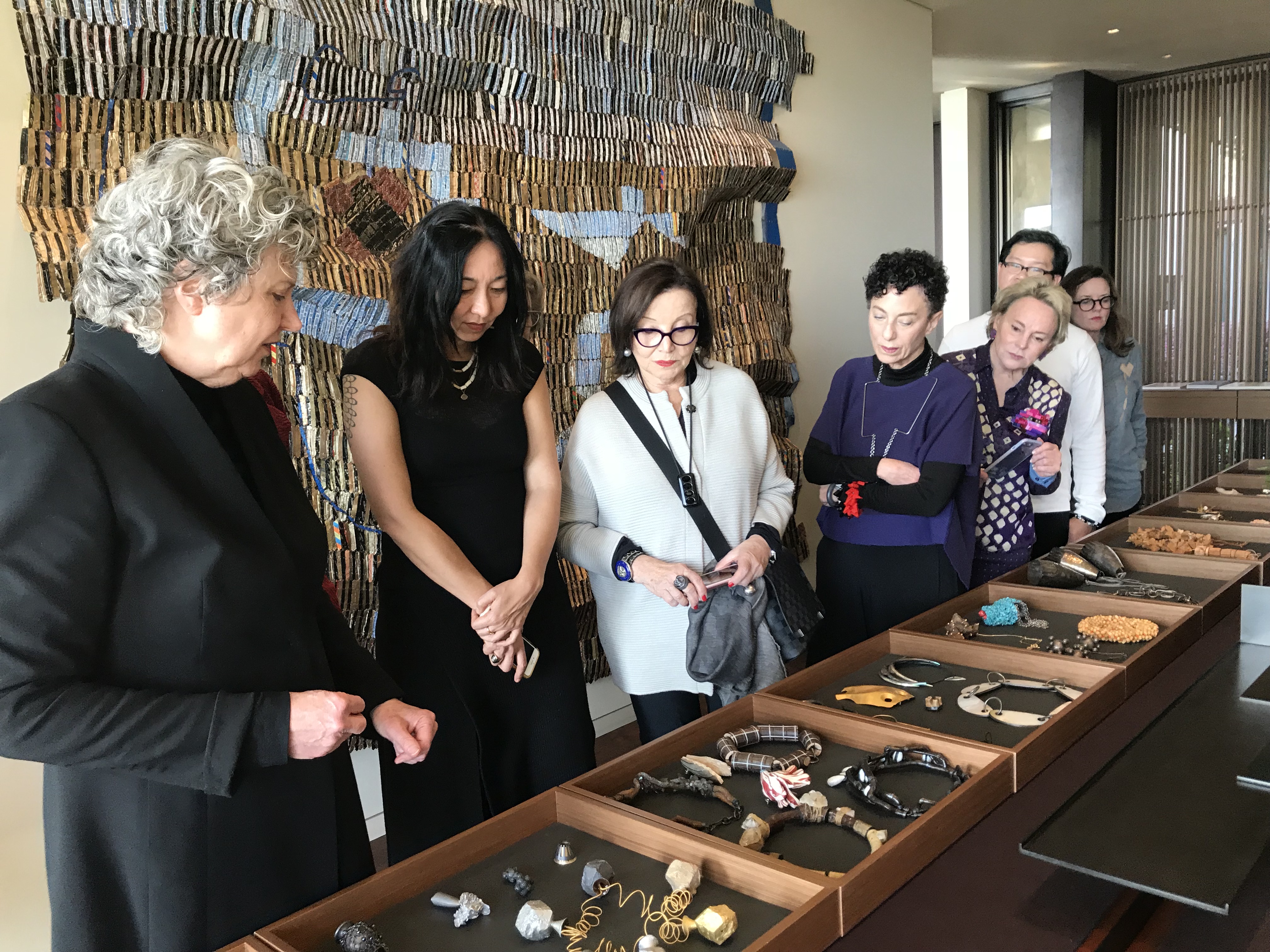 Susan Cummins giving a tour of her home and jewelry collection, photo: Raïssa Bump