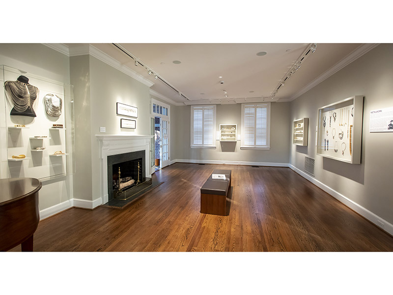 Exhibition view, All Is Possible: Mary Ann Scherr’s Legacy in Metal, 2020, Gregg Museum of Art & Design, photo courtesy of Gregg