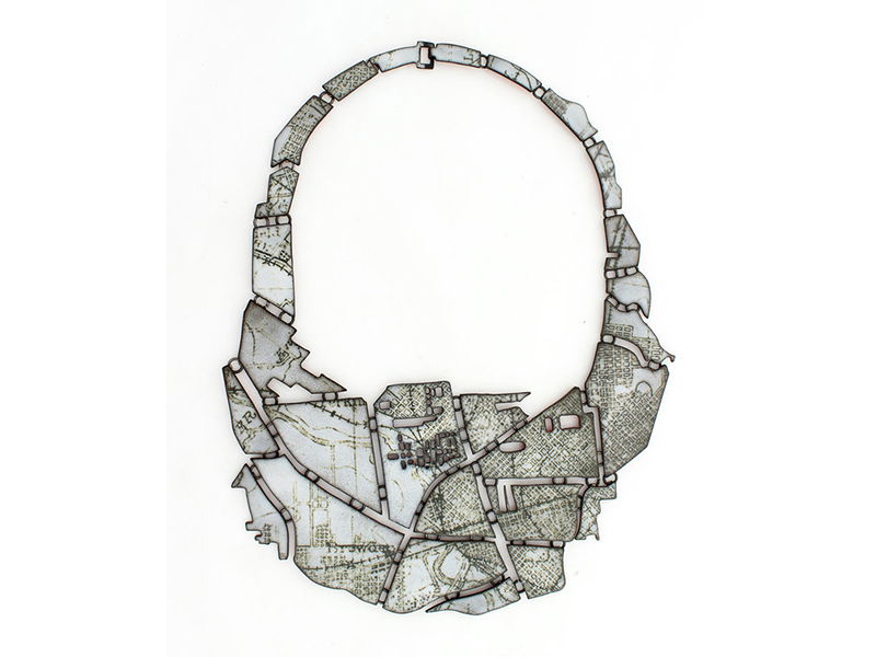 Kat Cole (American, born 1985), Old Lines, steel, enamel, gift of Betsy Rowland