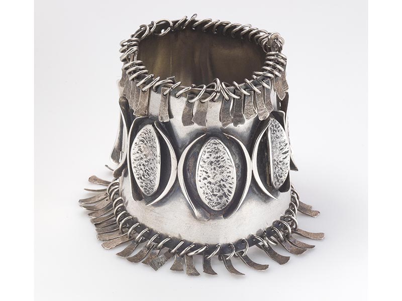 Mary Ann Scherr, Number One Cuff Bracelet, 1952, oxidized silver