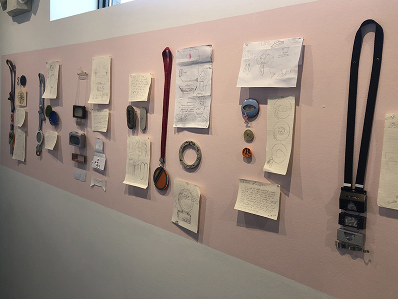  A selection of work from three-month resident artist Samira Saheli's culminating pop-up exhibition, photo: April Wood