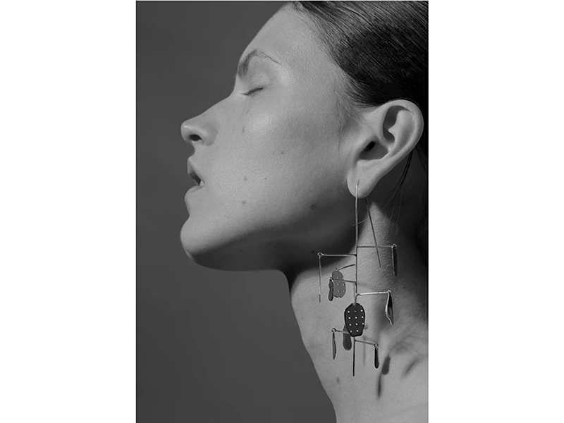 Zohra Rahman, Anemone Earrings, 2018, sterling silver, photo courtesy of the artist