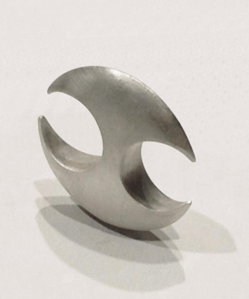 Elena Thiveou, Lenticular Ring 3, 2014, ring, silver, fabricated hollow form, 38