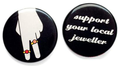 Support your local jeweler badge, 2008