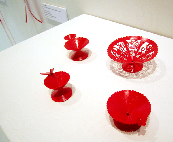 Taweesak Molsawat, The Missing Elements of Democracy No. 1: Useless Beauty, hand ornament, installation shot in the gallery, photo: Taweesak Molsawat