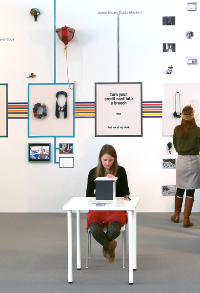 Exhibition view, Handshake. 12 Contemporary Jewellers Meet Their Hero, 2013