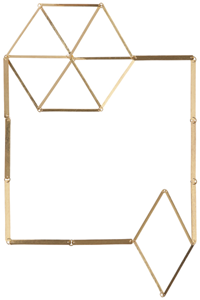 Annelies Planteijdt, Mooie Stad—Gouden Kristallen (Beautiful City—Gold Crystals), (1/5), 2015, necklace, gold, 180 x 270 mm, photo: vermetfotografie Annelies Planteijdt, Mooie Stad—Gouden Kristallen (Beautiful City—Gold Crystals)