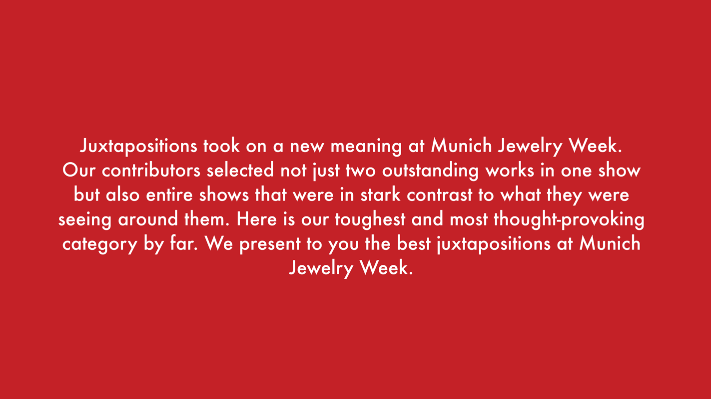 10 Best Juxtapositions at Munich Jewelry Week 2015
