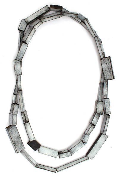 Kat Cole, The Outer Loop Necklace, 2015, steel, enamel, silicone, rubber, brass,