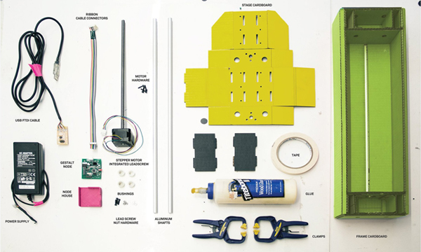 James Coleman and Nadya Peek, Cardboard Construction Kit for a Modular Machine t