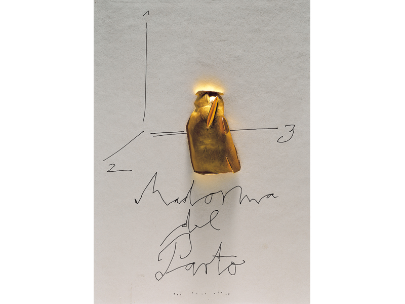 Manfred Bischoff, Madonna del Parto, 2002, brooch and drawing, photo: Aurelio Amendola Manfred Bischoff, Madonna del Parto, 2002