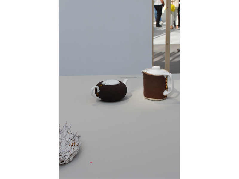 Exhibition view, magic language///game of whispers, 2015, work nº12 (foreground) is Meditation #1 by Lea Mi Engholm; work nº11 (background) is Brynja and Skjöldur by Studio Hlutagerðin, photo: André Gali Exhibition view, magic language///game of whispers, 2015, work nº12 (foreground) is Meditation #1 by Lea Mi Engholm; work nº11 (background) is Brynja and Skjöldur by Studio Hlutagerðin, photo: André Gali