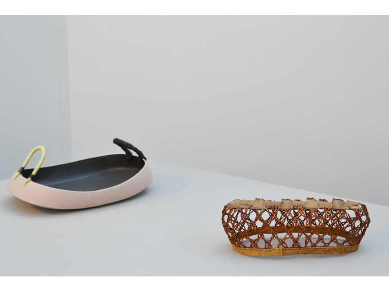 Exhibition view, magic language///game of whispers, 2015, work nº24 (left) is Kantamus by Nathalie Lahdenmäki, work nº25 (right) is Whispering by Ingrid Becker, photo: André Gali Exhibition view, magic language///game of whispers, 2015, work nº24 (left) is Kantamus by Nathalie Lahdenmäki, work nº25 (right) is Whispering by Ingrid Becker, photo: André Gali