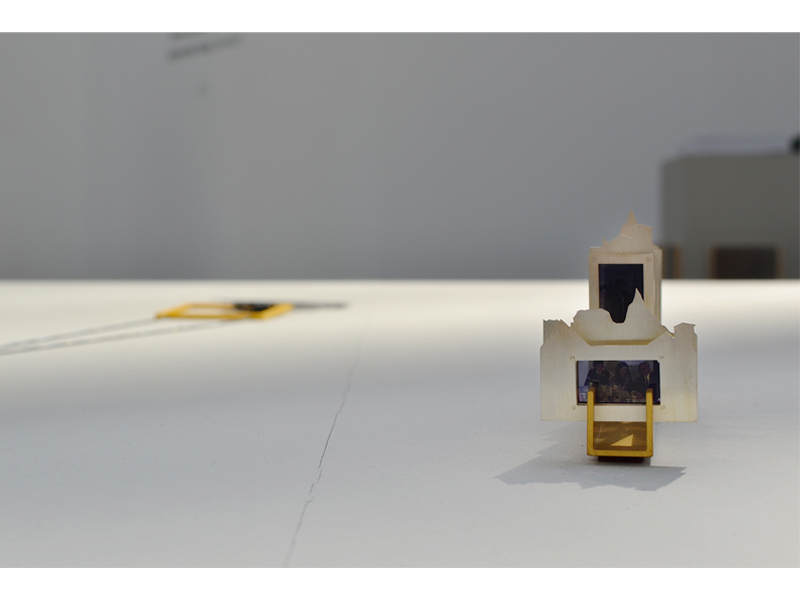 Exhibition view, magic language///game of whispers, 2015, work nº8 (foreground) is Traces by Helga Ósk Einarsdóttir, work nº7 (background) is Black Cloud by Camilla Luihn, photo: André Gali Exhibition view, magic language///game of whispers, 2015, work nº8 (foreground) is Traces by Helga Ósk Einarsdóttir, work nº7 (background) is Black Cloud by Camilla Luihn, photo: André Gali
