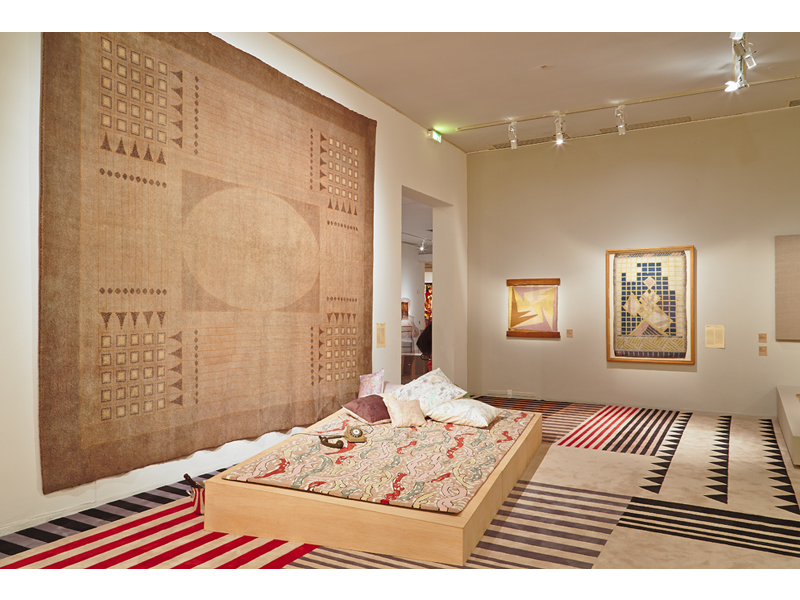 Exhibition view, Decorum—Artist Carpets and Tapestries, 2013–2014, Musée d’Art Moderne de la Ville de Paris, Paris, photo: Raphaël Chipault and Benjamin Soligny Exhibition view, Decorum—Artist Carpets and Tapestries, 2013–2014, Musée d’Art Moderne de la Ville de Paris, Paris, photo: Raphaël Chipault and Benjamin Soligny