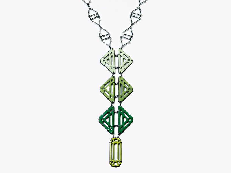 Joanna Nealey, Green Triangle Necklace, 2017