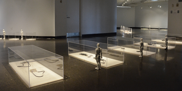 Exhibition view, Ground, Ruudt Peters, 2015, President’s Gallery, Massachusetts 
