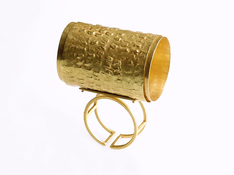 Stefano Marchetti, Untitled, 2019, ring, yellow gold, photo: artist Stefano Marchetti, Untitled