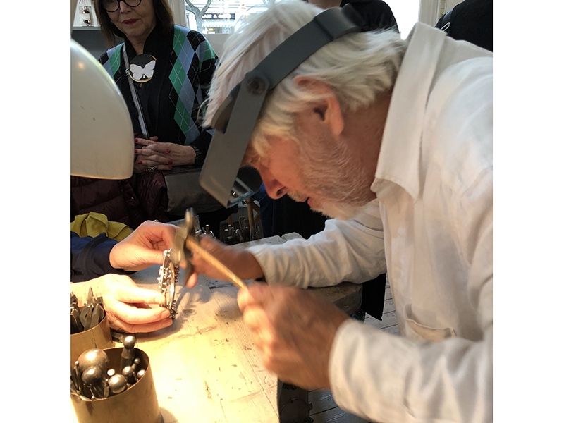 Peder Musse at work in his studio, Copenhagen, photo courtesy of Susan Kempin Peder Musse at work in his studio