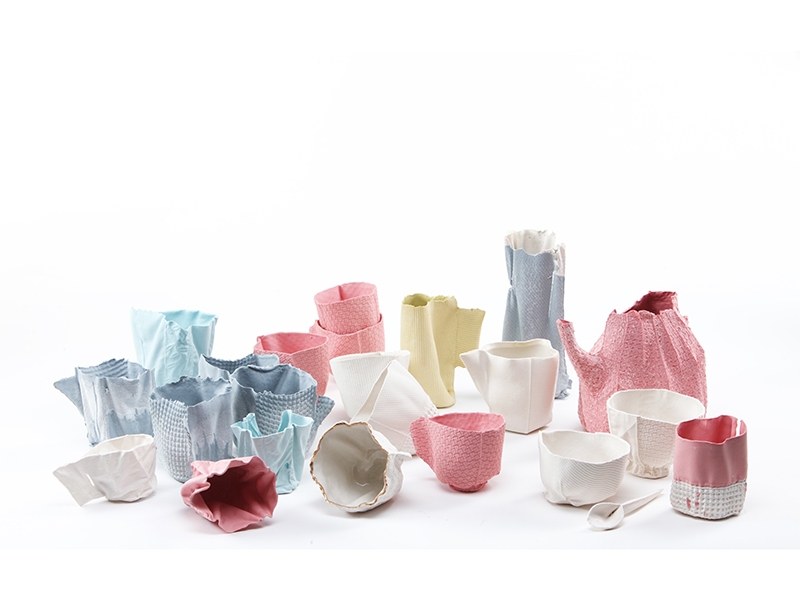 Rachel Boxnboim, Alice Vase, 2012, vessels, porcelain, dimensions variable, photo: Oded Antman Rachel Boxnboim, Alice Vase