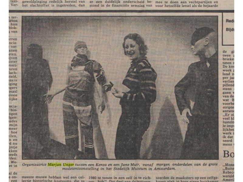Screen shot from a newspaper article, Trouw, December 22, 1979, courtesy of Sybrand Zijlstra Screen shot from a newspaper article, 1979
