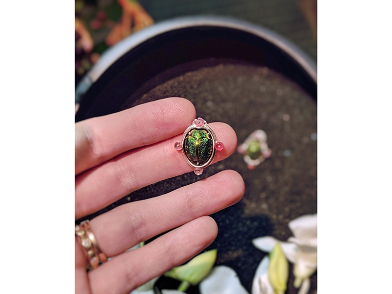 An earring from the Lulu Frost Fine Jewelry launch event at the studio of Kenny Hwang, photo: NYCJW An earring from the Lulu Frost Fine Jewelry launch