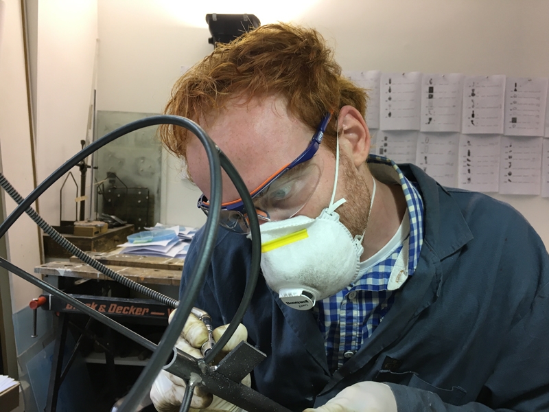 September 27, 2017, studio, Koen Jacobs at work, photo: Ruudt Peters Ruudt Peters, BRON