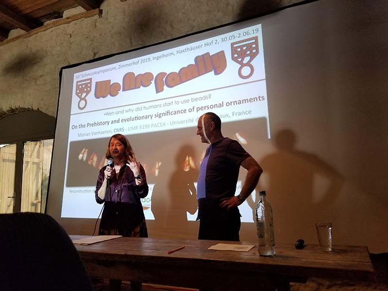 Helen Britton and David Bielander at Schmucksymposium Zimmerhof 2019, photo: Brian Weissman Helen Britton and David Bielander