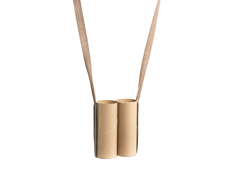 Kajsa Lindberg, Every Day–Binoculars, 2008, necklace, copper, textile, paint, 40 x 8 x 4 cm, photo: Guri Dahl Kajsa Lindberg, Every Day–Binoculars
