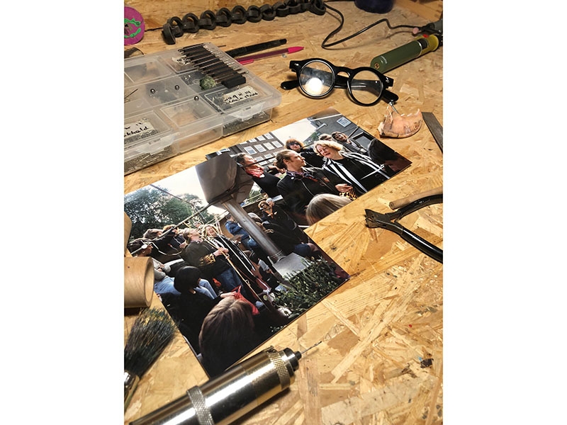 Bas Bouman’s workbench, courtesy of Suzanne van Oirschot Bas Bouman’s workbench