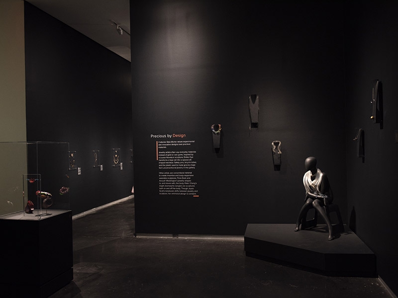 Exhibition view, Adore | Adorn: The Elsie Michie Contemporary Jewelry Collection, 2019, LSU Museum of Art, Baton Rouge, LA, USA, photo: Charlie Champagne Exhibition view, Adore | Adorn
