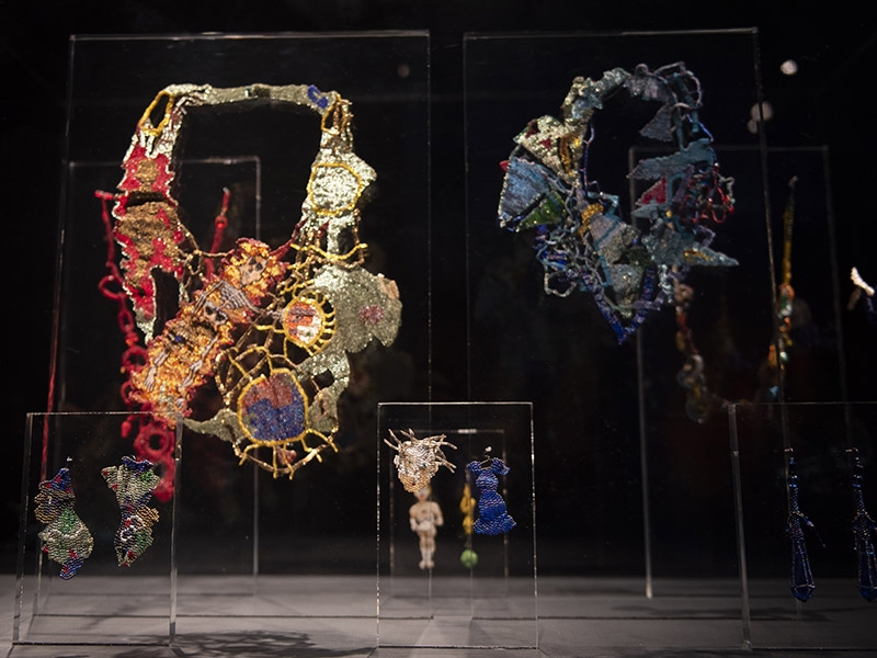 Exhibition view, Adore | Adorn: The Elsie Michie Contemporary Jewelry Collection, 2019, LSU Museum of Art, Baton Rouge, LA, USA, photo: Charlie Champagne Exhibition view, Adore | Adorn