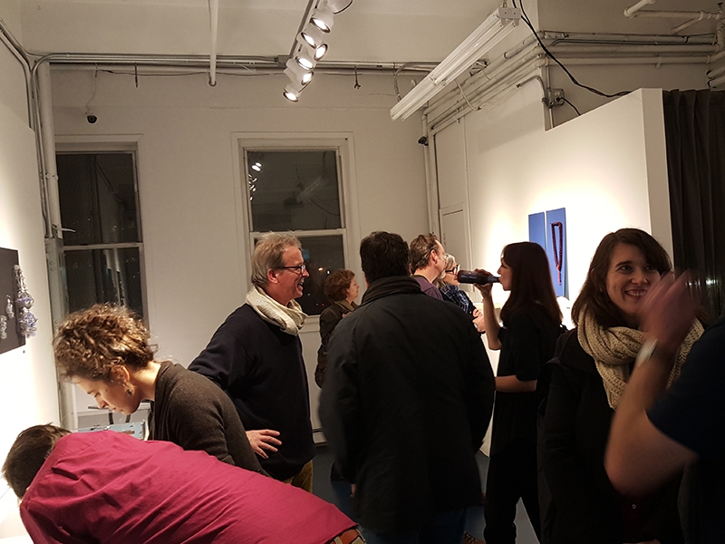 Opening for Brooklyn Metal Works annual "Makers" membership show 2015, photo Brian Weissman, courtesy BKMW Opening for Brooklyn Metal Works annual "Makers" membership show