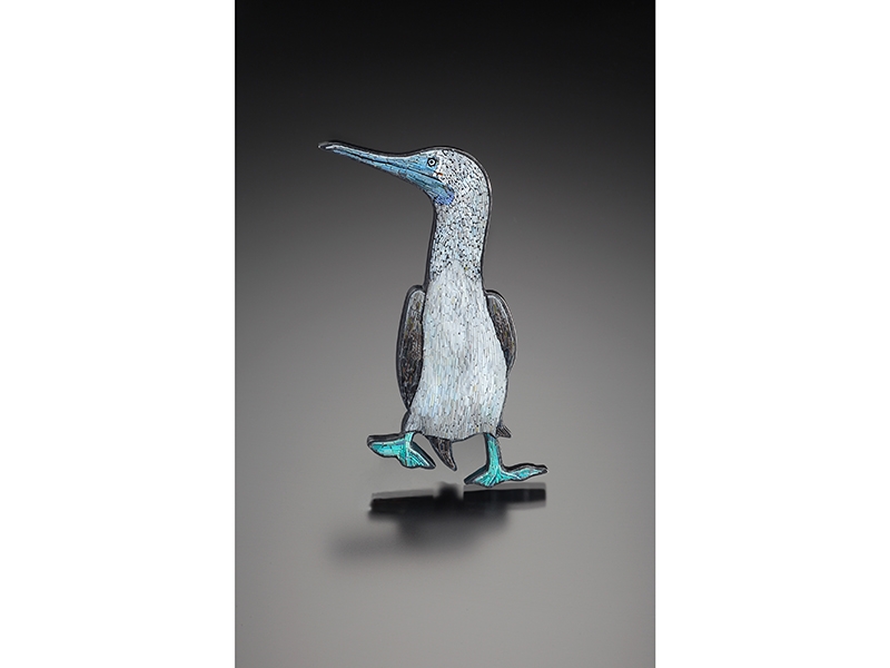 Cynthia Toops, Blue-Footed Booby Brooch