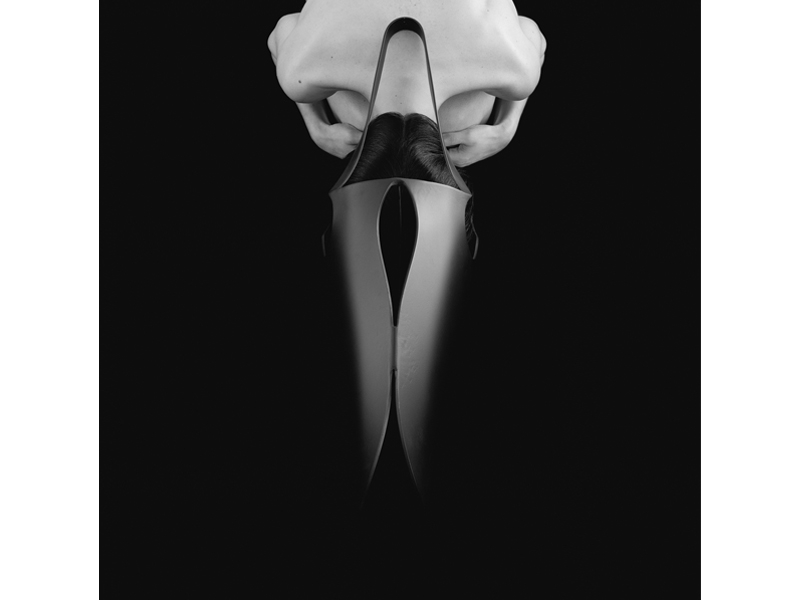 Cristina Filipe, Reliquiae II, 2011, photograph (of the Rui Chafes sculpture Du Bist Mir Immer Noch so Frisch im Blut, 2009, iron), cotton paper, 50 x 50 cm, photo: C. B. Aragão Cristina Filipe, Reliquiae II